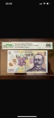 100 lei 2015 PMG 66 EPQ foto