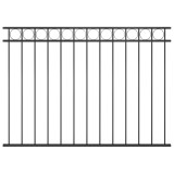 Cumpara ieftin Panou de gard din oțel 1,7x1,2 m negru