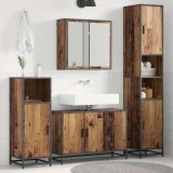 vidaXL Set de mobilier pentru baie 3 pcs Lemn Vechi Lemn compozit 3402396