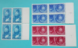 TIMBRE ROMANIA LP516+516a/1961 Primul om in cosmos -Bloc de 4 timbre MNH, Nestampilat