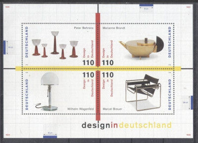 Germany Bundes 1998 Design perf. sheet Mi.B45 MNH DA.190 foto
