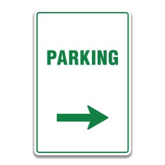 PARKING RIGHT SIGN foto