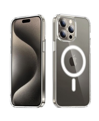 Husa MagSafe iPhone 15 Pro Transparenta foto