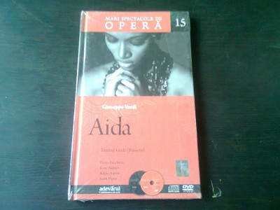 AIDA - GIUSEPPE VERDI (MARI SPECTACOLE DE OPERA NR.15), CU DVD foto