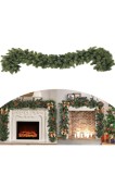 Ghirlandă de Crăciun 1.8m din Ramuri Artificiale de Pin Apuseni Verde Clasic, Lungime 180cm, Lo