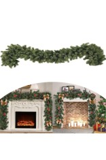 Ghirlandă de Crăciun 1.8m din Ramuri Artificiale de Pin Apuseni Verde Clasic, Lungime 180cm, Lo