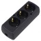 Conector: alimentare AC mamă spliter 2P+PE 250VAC 16A neagră