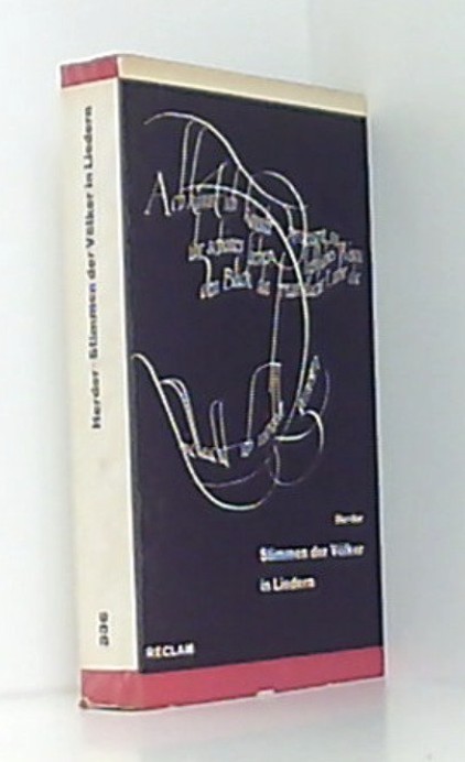 Stimmen der Volker in Liedern / Johann Gottfried Herder 400p
