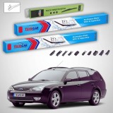 Cumpara ieftin Ștergătoare Ford Mondeo Mk3 Estate 2000-2007 | Set Față și Spate Flat Premium &ndash; TeamCar&reg;