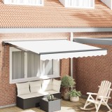 vidaXL Cortina Retractabilă Alb 300 x 250 cm Aluminiu și țesătură 3330085