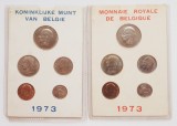 M01 Belgia set monetarie 10 monede 1973 25, 50 centimes 1, 5, 10 Francs, Europa