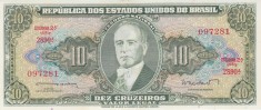 Bancnota Brazilia 10 Cruzeiros (1962) - P177a UNC