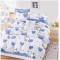 Lenjerie pat single,bumbac finet,4 piese,cearceaf cu elastic 140x200cm,cearceaf pilota 150x220cm,2 fete de perna 50x80cm-A1143