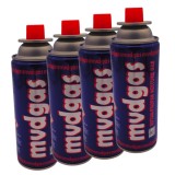 Pachet 4 Butelii Gaz Butan 227g Aragaz Portabil, Gratar, Incalzitor Camping Fabricat in Korea