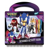 Carte de activitati pixuri - Sonic