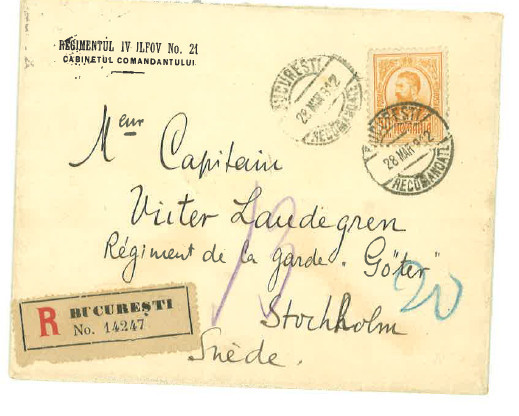Carte poștală circulată 1912