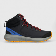 Columbia pantofi Trailstorm Peak Mid barbati, culoarea albastru marin