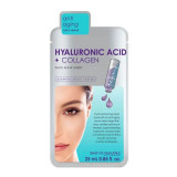 Cumpara ieftin Skin Republic Masca de fata cu servetel cu Acid Hialuronic + Colagen 25ml