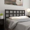 Tablie pat vidaXL, lemn masiv pin, 145.5x4x100 cm, neagra