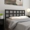 vidaXL Tăblie de pat, negru, 145,5x4x100 cm, lemn masiv de pin 817894