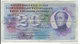 Bancnota 20 francs 1971 - Elvetia, cu ruptura