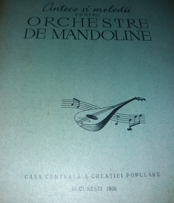 CANTECE PENTRU ORCHESTRE DE MANDOLINE