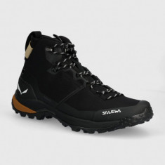 Salewa pantofi Puez Mid Powertex barbati, culoarea negru, 00-0000061438