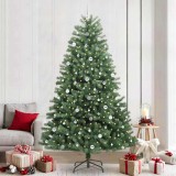 VidaXL Brad de Crăciun artificial cu ramuri articulare Verde 240 cm 3395510