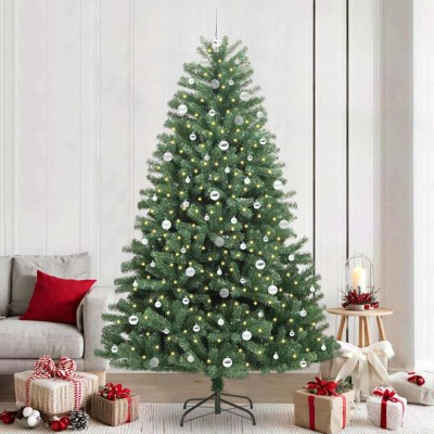 vidaXL Brad de Crăciun artificial cu ramuri articulare Verde 240 cm 3395510 foto