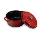Oala din fonta emailata cu capac HAUSBERG HB-H746