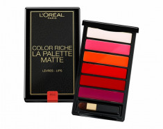 Paleta 6 rujuri L?Oreal Paris Color Riche La Palette Matte Bold, 6g foto