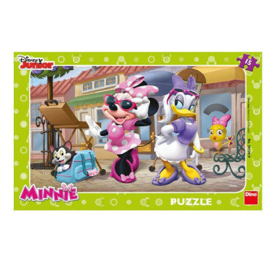 Puzzle - Minnie si Daisy la plimbare (15 piese) foto