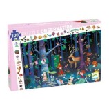 Cumpara ieftin Puzzle observatie Djeco - Padurea fermecata, 100 piese