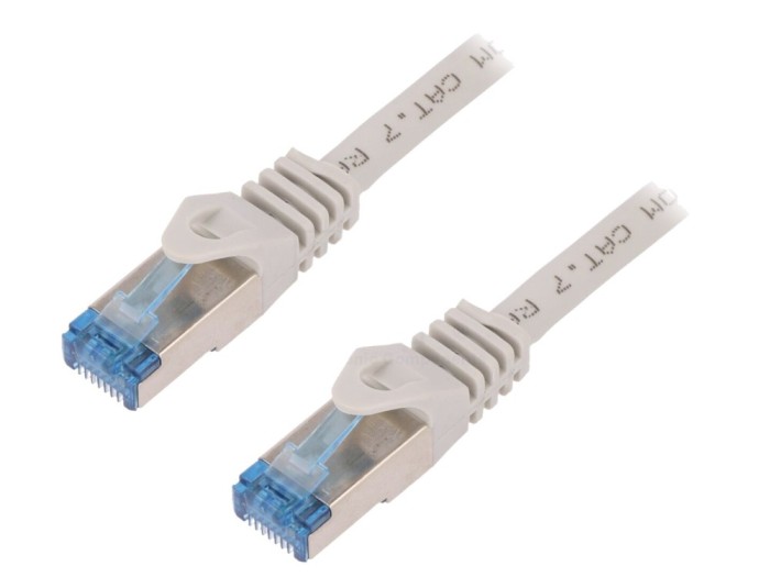 Cablul Patch S/FTP 6a LSZH gri 1,5m 26AWG