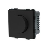 Intrerupator mecanic cu variator modular Luxion, negru