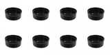 Set boluri, 8 piese, 60 ml, Portelan, Negru