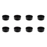 Set boluri, 8 piese, 60 ml, Portelan, Negru