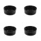 Set boluri, 8 piese, 60 ml, Portelan, Negru