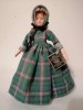 Papusa scotiana de colectie vintage vechi Peggy Nisbet Collectors Doll corp material sintetic haine imbracaminte cusut manual Anglia