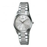 Casio LTP-1274D-7 Ceas de Damă Analog cu Brățară din Oțel Inoxidabil și Cadran Argintiu