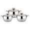 Set oale bombate din inox Bohmann, 6 piese, capace sticla incluse, maner inox