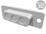 Conector D-Sub 3 PIN Mamă