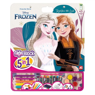 Set Colorat AS, Giga Block, 5 &amp;icirc;n 1, Multicolor, 35x1x42cm, Frozen foto