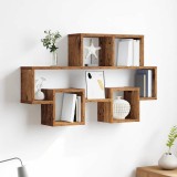 Raft de perete cu raft Lemn vechi 82 x 15 x 51 cm Lemn compozit