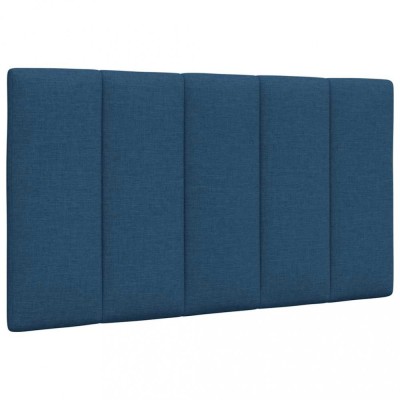 vidaXL Pernă pentru tăblie de pat, albastru, 90 cm, material textil foto