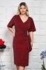 Rochie din lurex Brida Bordo - 58Marimea