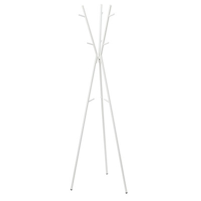 Cuier tip pom, 63 x 63 x 169 cm, Alb &amp;ndash; Design practic si elegant pentru orice spatiu foto