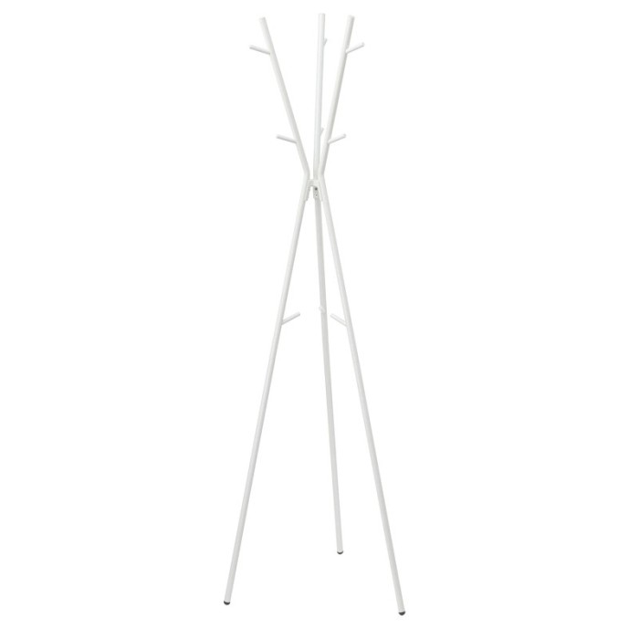 Cuier tip pom, 63 x 63 x 169 cm, Alb &ndash; Design practic si elegant pentru orice spatiu