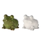 Cumpara ieftin Set 2 ghivece flori ceramica Broscute 27 x 24 x 23 cm