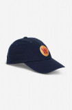 Wood Wood șapcă de baseball din bumbac Eli Badge culoarea bleumarin, cu imprimeu 10280800.7083-OFFWHITE
